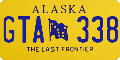 AK license plate GTA338