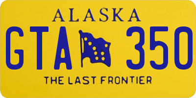 AK license plate GTA350