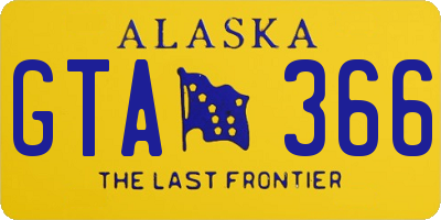 AK license plate GTA366