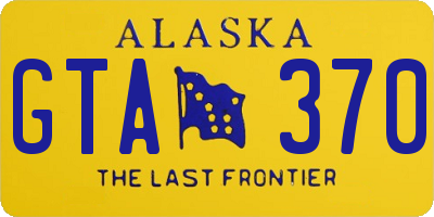 AK license plate GTA370