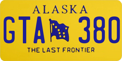 AK license plate GTA380