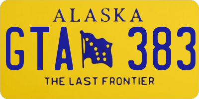 AK license plate GTA383