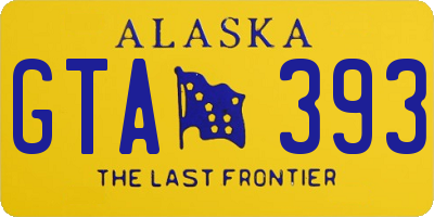AK license plate GTA393