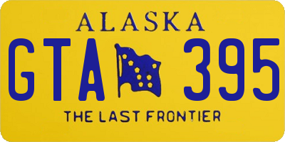 AK license plate GTA395