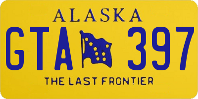 AK license plate GTA397