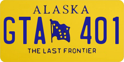 AK license plate GTA401