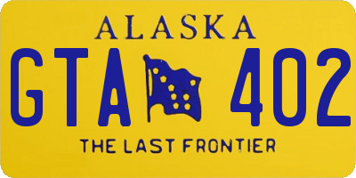 AK license plate GTA402