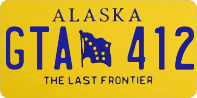 AK license plate GTA412