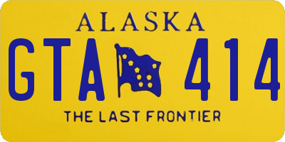 AK license plate GTA414