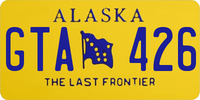 AK license plate GTA426