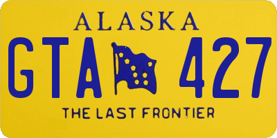 AK license plate GTA427