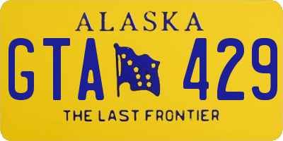 AK license plate GTA429