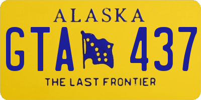 AK license plate GTA437