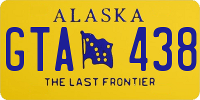 AK license plate GTA438