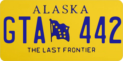 AK license plate GTA442