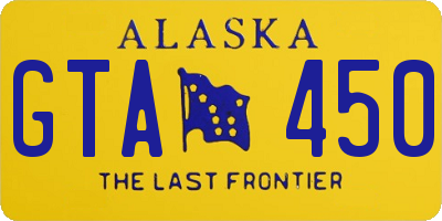 AK license plate GTA450