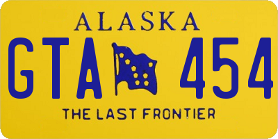 AK license plate GTA454
