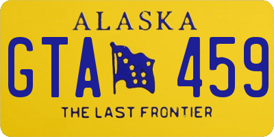 AK license plate GTA459