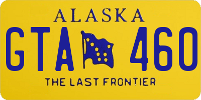 AK license plate GTA460