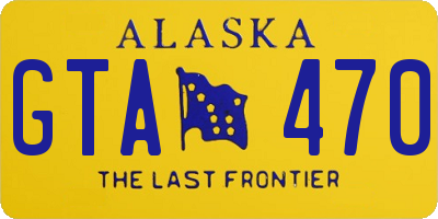 AK license plate GTA470