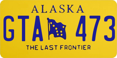 AK license plate GTA473