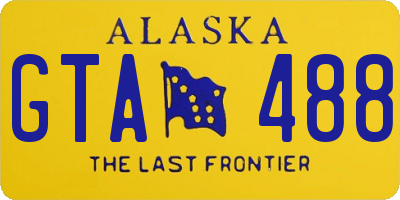 AK license plate GTA488