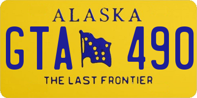 AK license plate GTA490