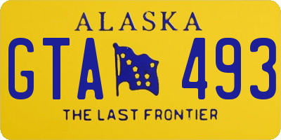 AK license plate GTA493