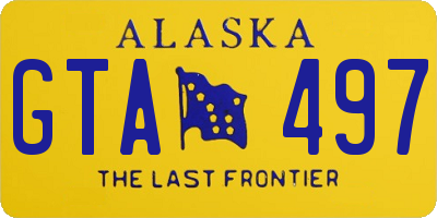 AK license plate GTA497