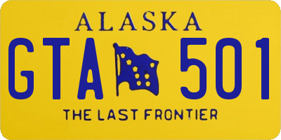 AK license plate GTA501