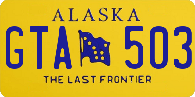 AK license plate GTA503