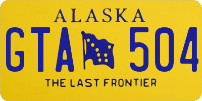 AK license plate GTA504