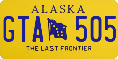 AK license plate GTA505