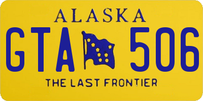 AK license plate GTA506