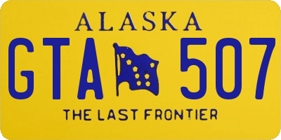 AK license plate GTA507