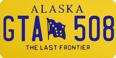 AK license plate GTA508