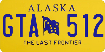 AK license plate GTA512