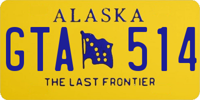 AK license plate GTA514