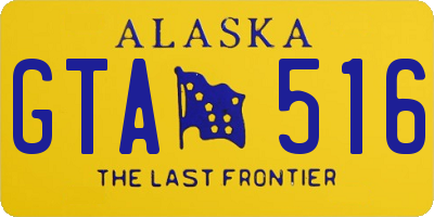 AK license plate GTA516