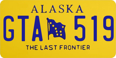 AK license plate GTA519