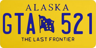 AK license plate GTA521