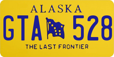 AK license plate GTA528