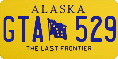 AK license plate GTA529