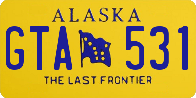 AK license plate GTA531