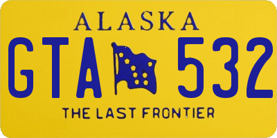 AK license plate GTA532