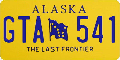 AK license plate GTA541