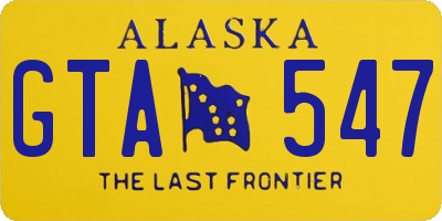 AK license plate GTA547