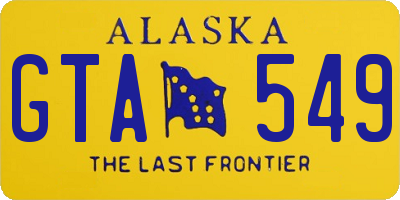 AK license plate GTA549