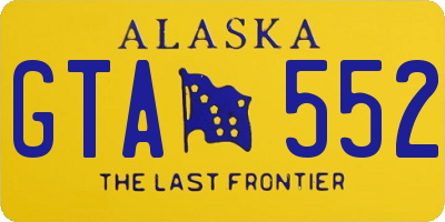 AK license plate GTA552