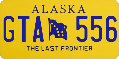 AK license plate GTA556